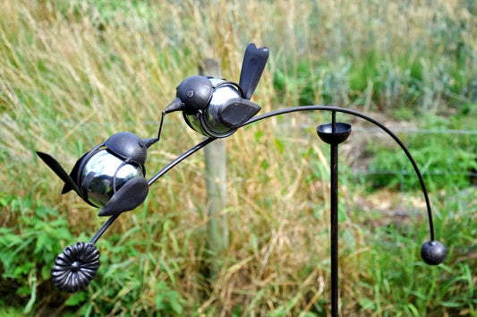 Honey & Wild Balancing Lovebirds Sculpture