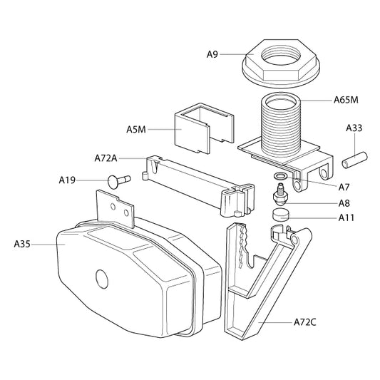 Fisher Alvin A72A Straight Float Arm