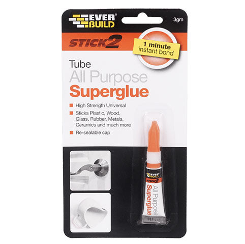 Everbuild Stick 2 All Purpose Superglue Tube