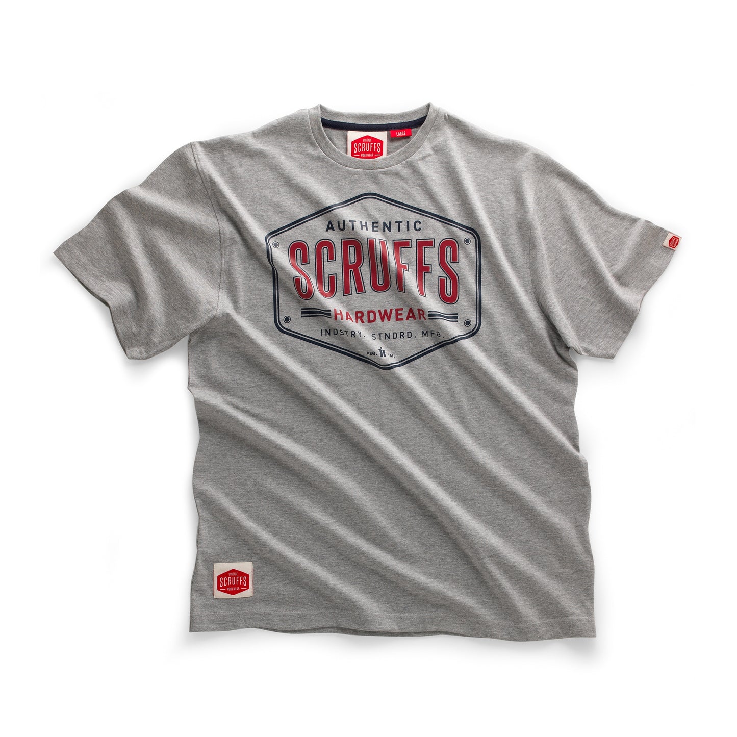 Scruffs Authentic Vintage T-Shirt Grey
