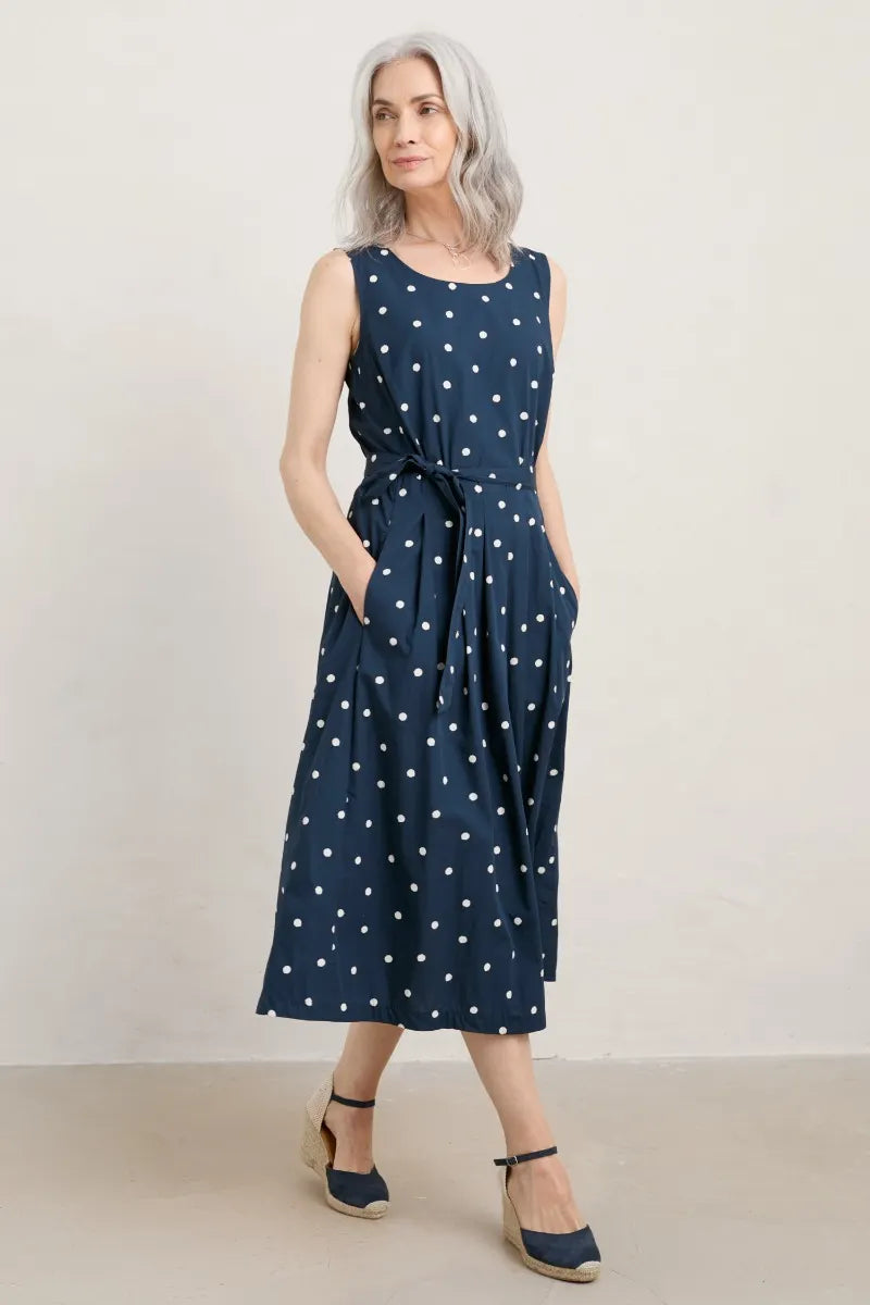 Seasalt Belle Fit-and-Flare Midi Dress