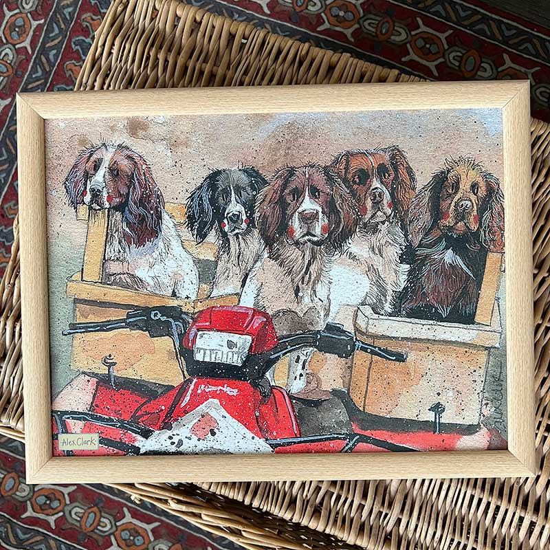 Alex Clark Working Spaniels Lap Tray