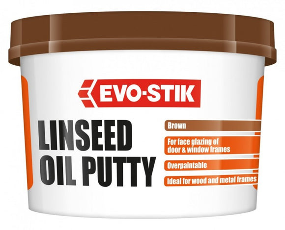 Evo-Stik Multi-Purpose Linseed Oil Putty Brown 1kg