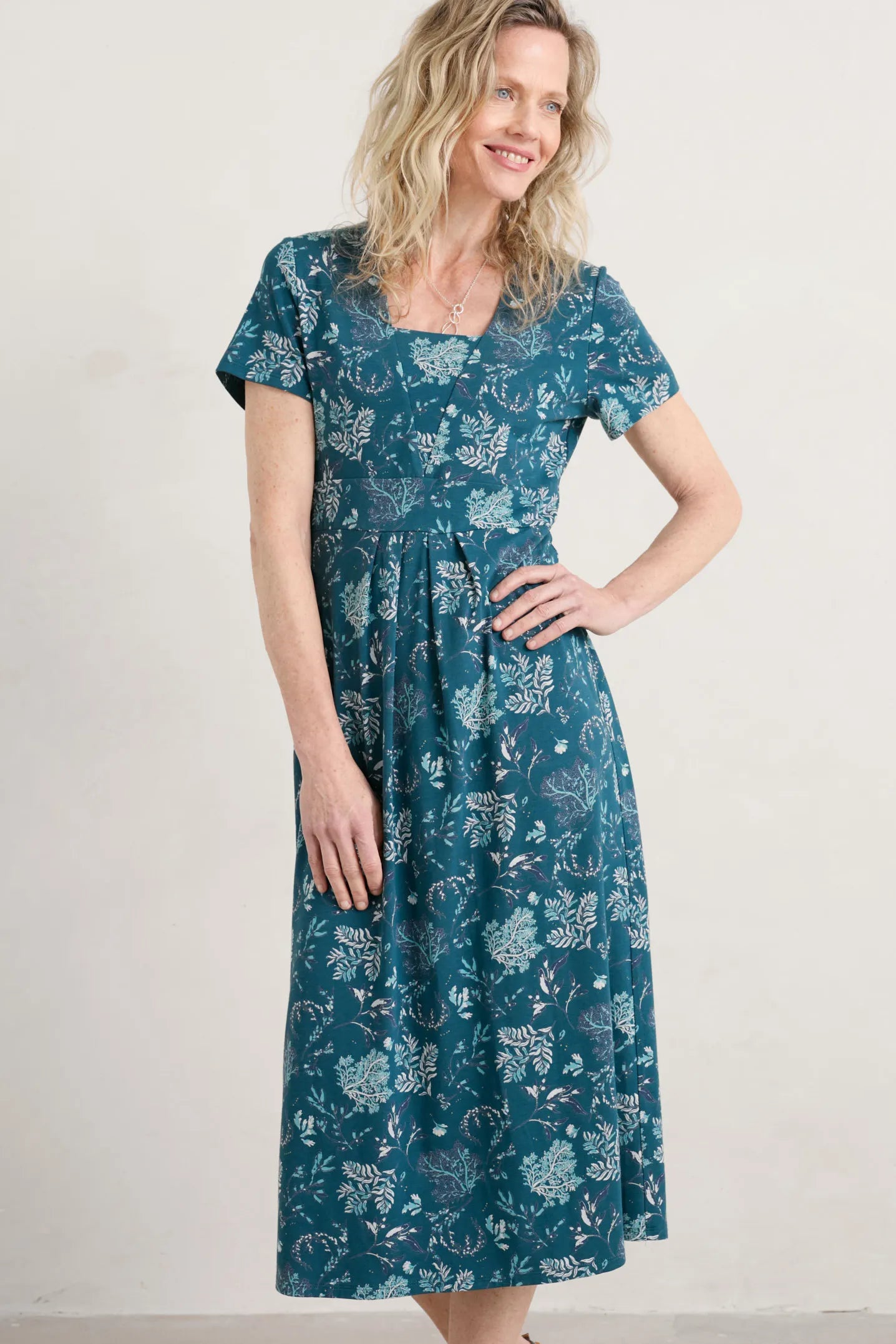 Seasalt Short-Sleeved Seed Packet Dress