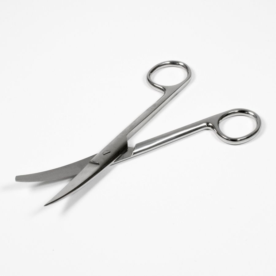 Barber Curved Blunt Scissors 6"