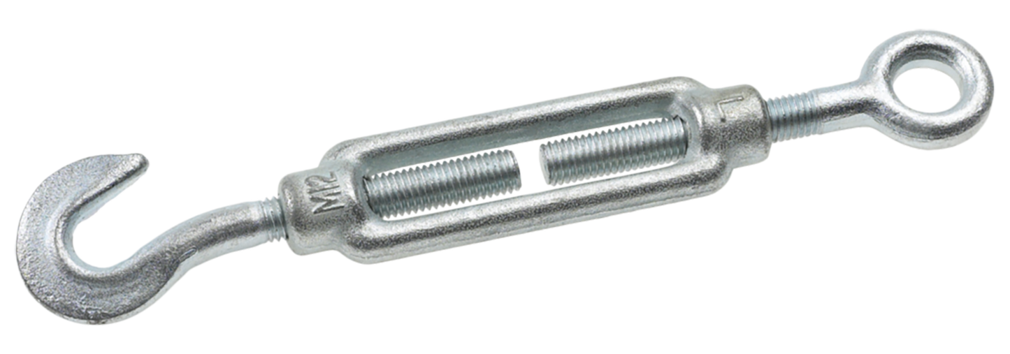 Deacon Electro Galvanised Straining Screw Hook & Eye M8 x 110