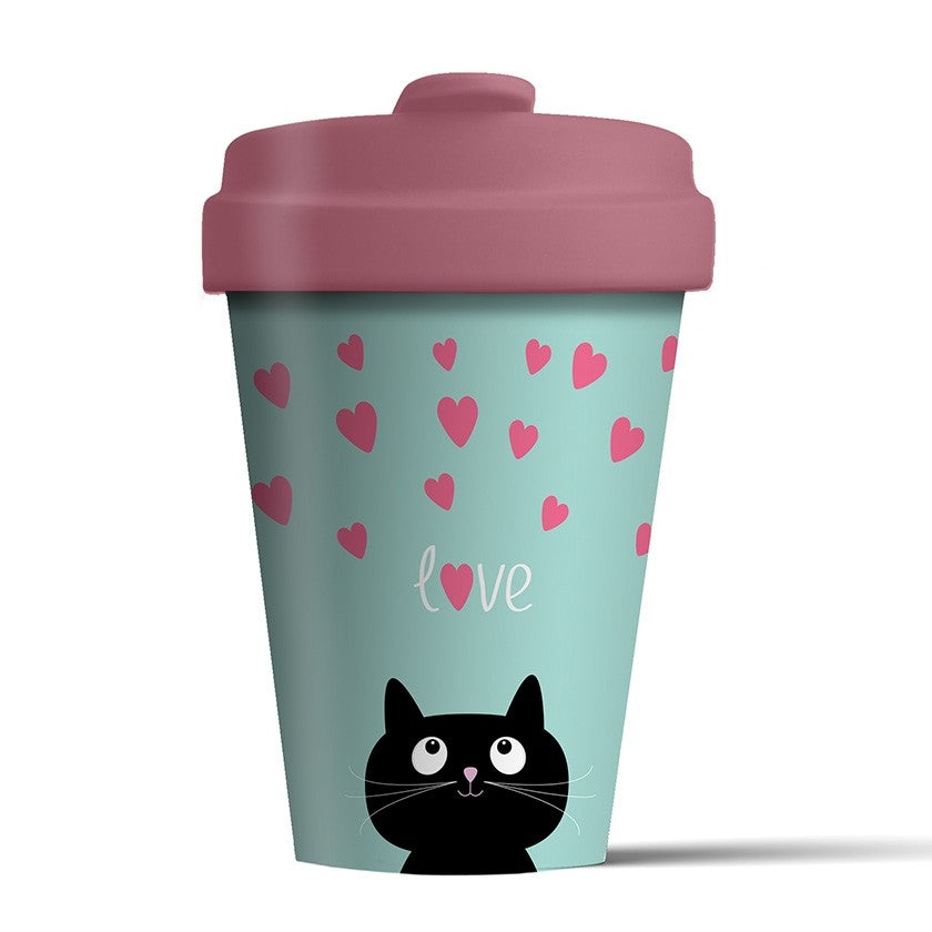 Blue Eyed Sun BambooCup Kitty Love