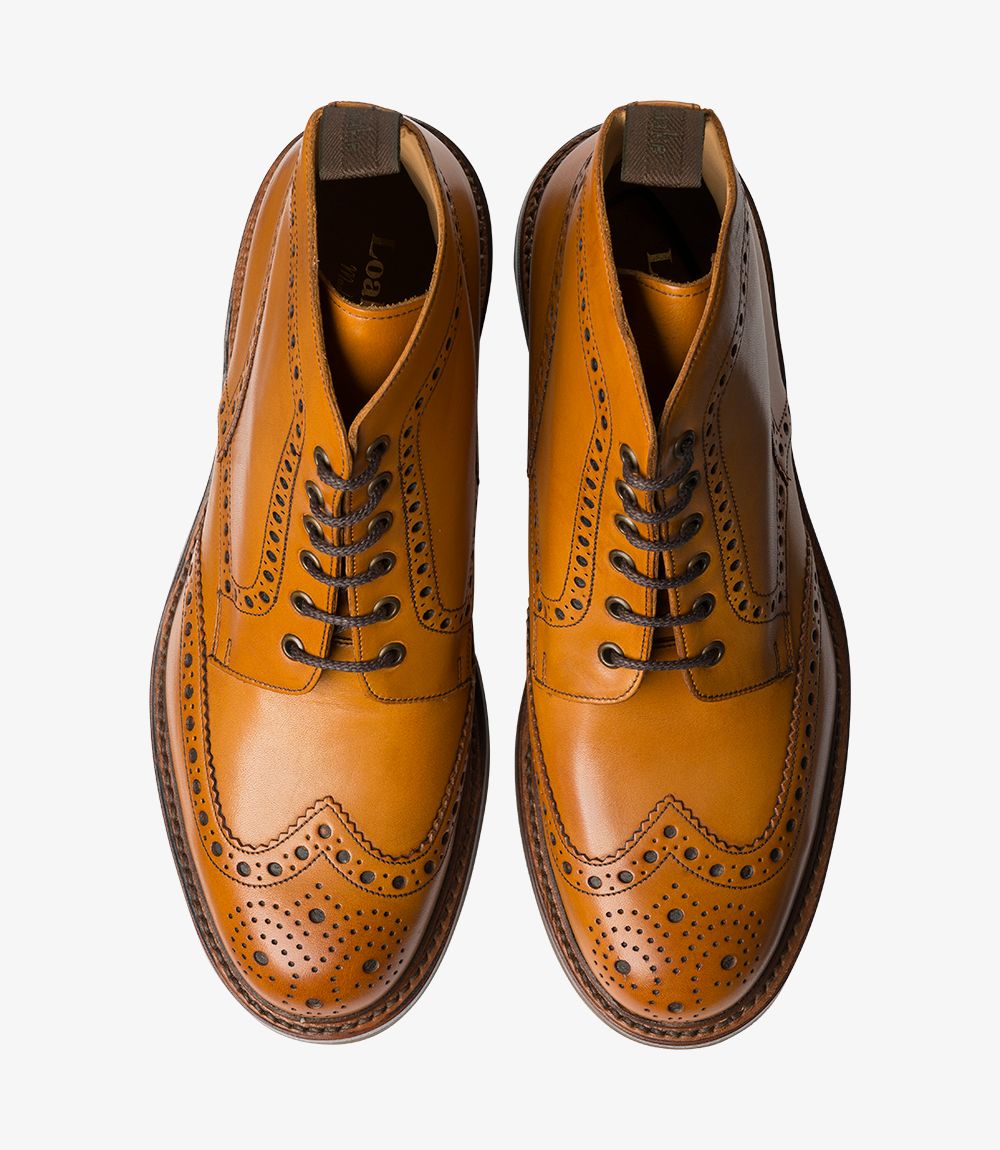 Loake Bedale Rubber Sole Brogue Boot