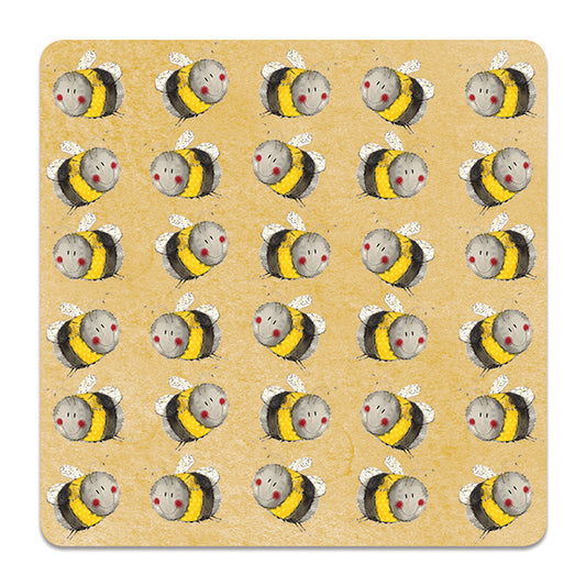 Alex Clark Bees Coaster