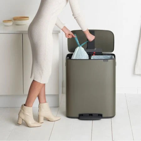 Brabantia Bo Pedal Bin 2 x 30L