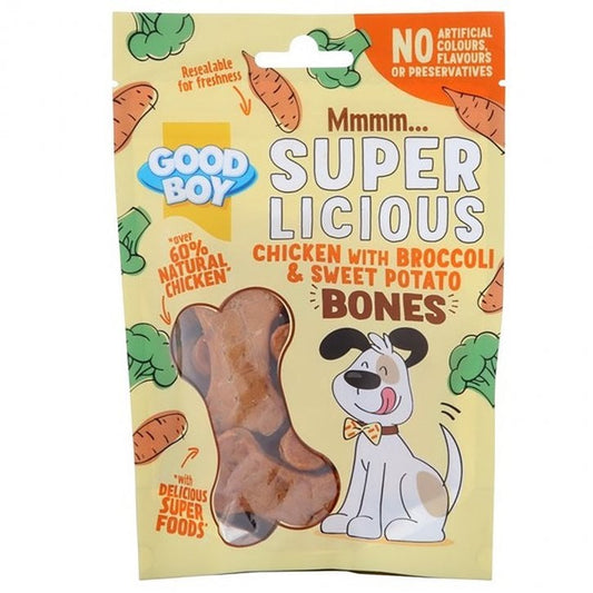 Armitage Good Boy Superlicious Chicken With Broccoli & Sweet Potato Bones 100g