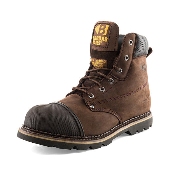 Buckbootz B301 Goodyear Welted Safety Lace Boot