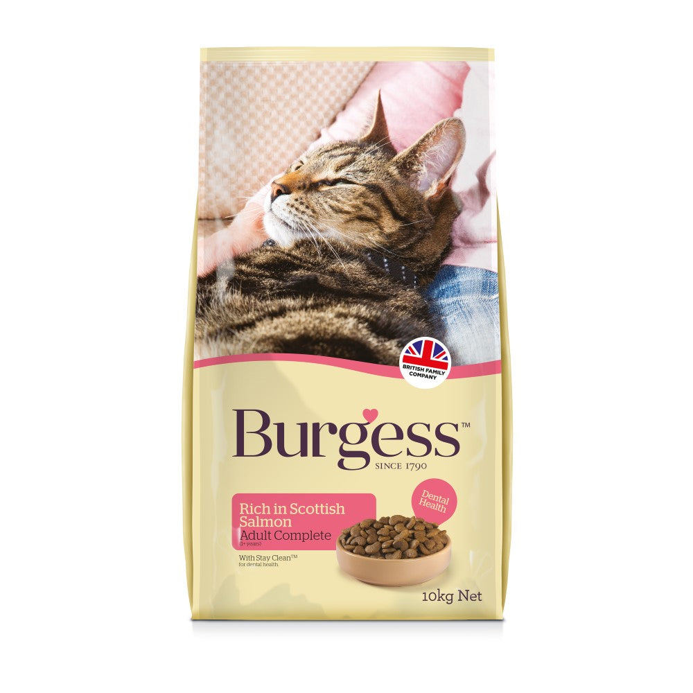 Burgess Cat Food Adult Rich Scottish Salmon 1.5kg