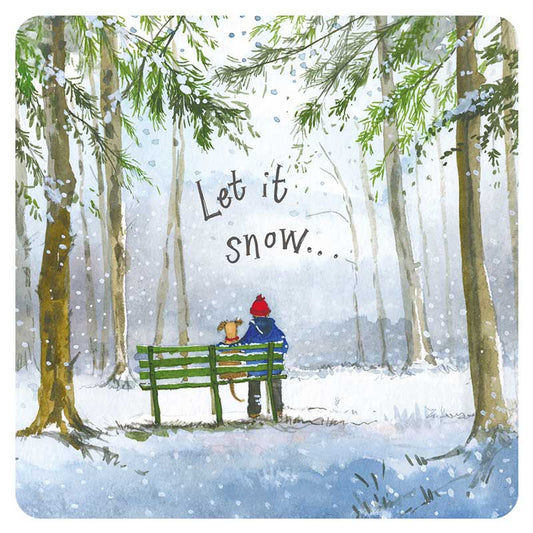 Alex Clark Christmas Winter Walk Coaster