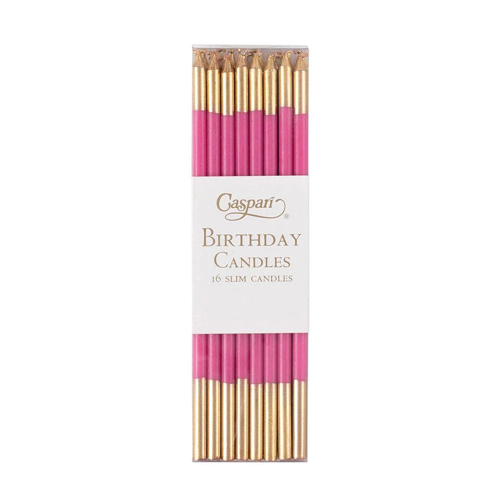 Caspari Slim Birthday Candles 16-Pack