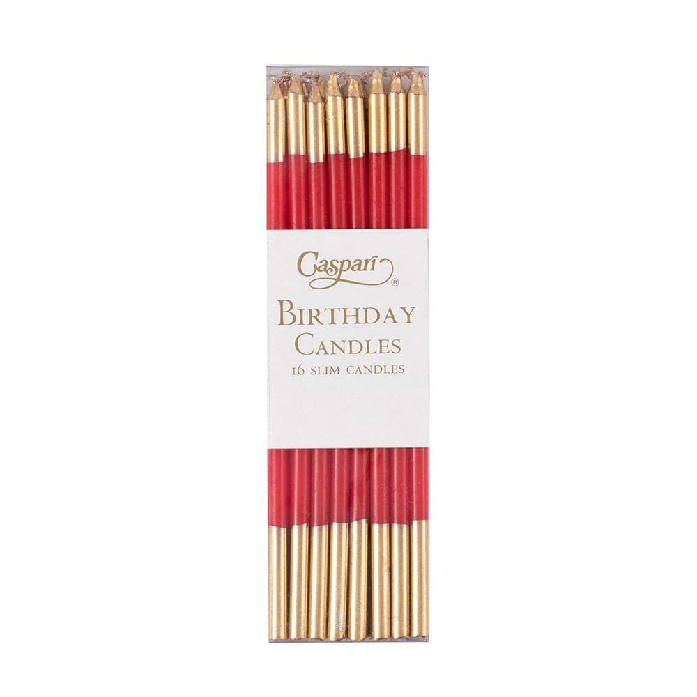 Caspari Slim Birthday Candles 16-Pack