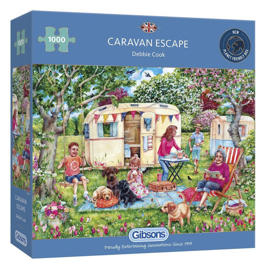 Gibsons Caravan Escape 1000 Piece Jigsaw
