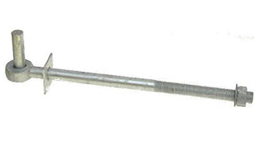 Gate Hook to Bolt Concrete Posts 3/4" x 14"