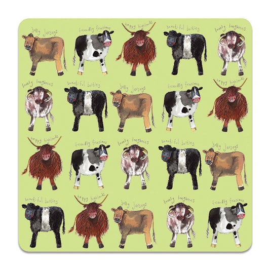 Alex Clark Cow Coaster