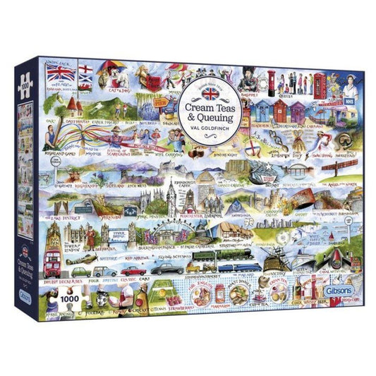 Gibsons Cream Teas & Queuing 1000 Piece Jigsaw