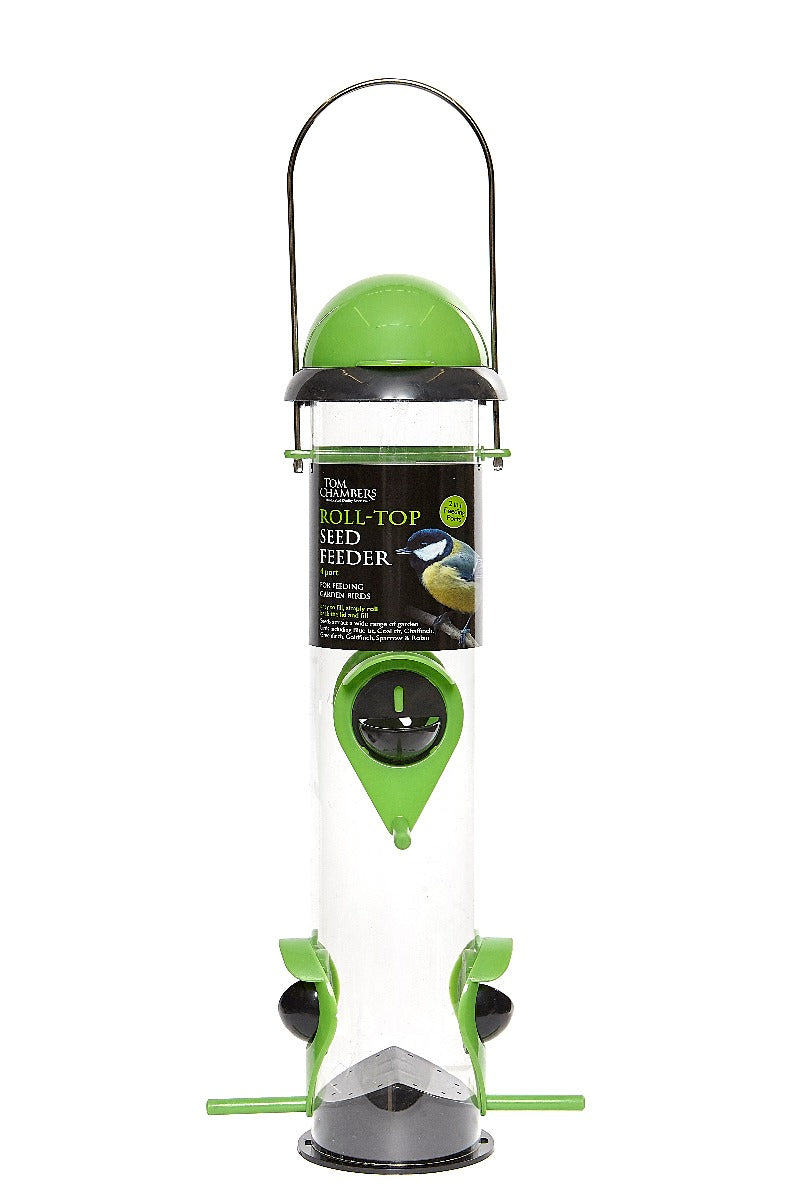 Tom Chambers Roll-Top 4-Port Seed Feeder