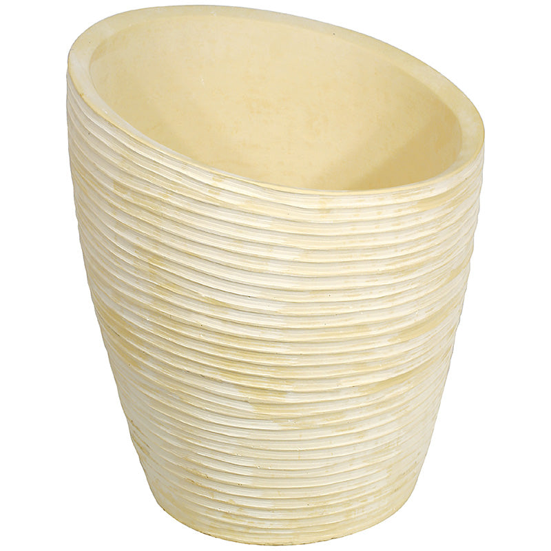 Willowstone Large Round Grooved Planter CT03
