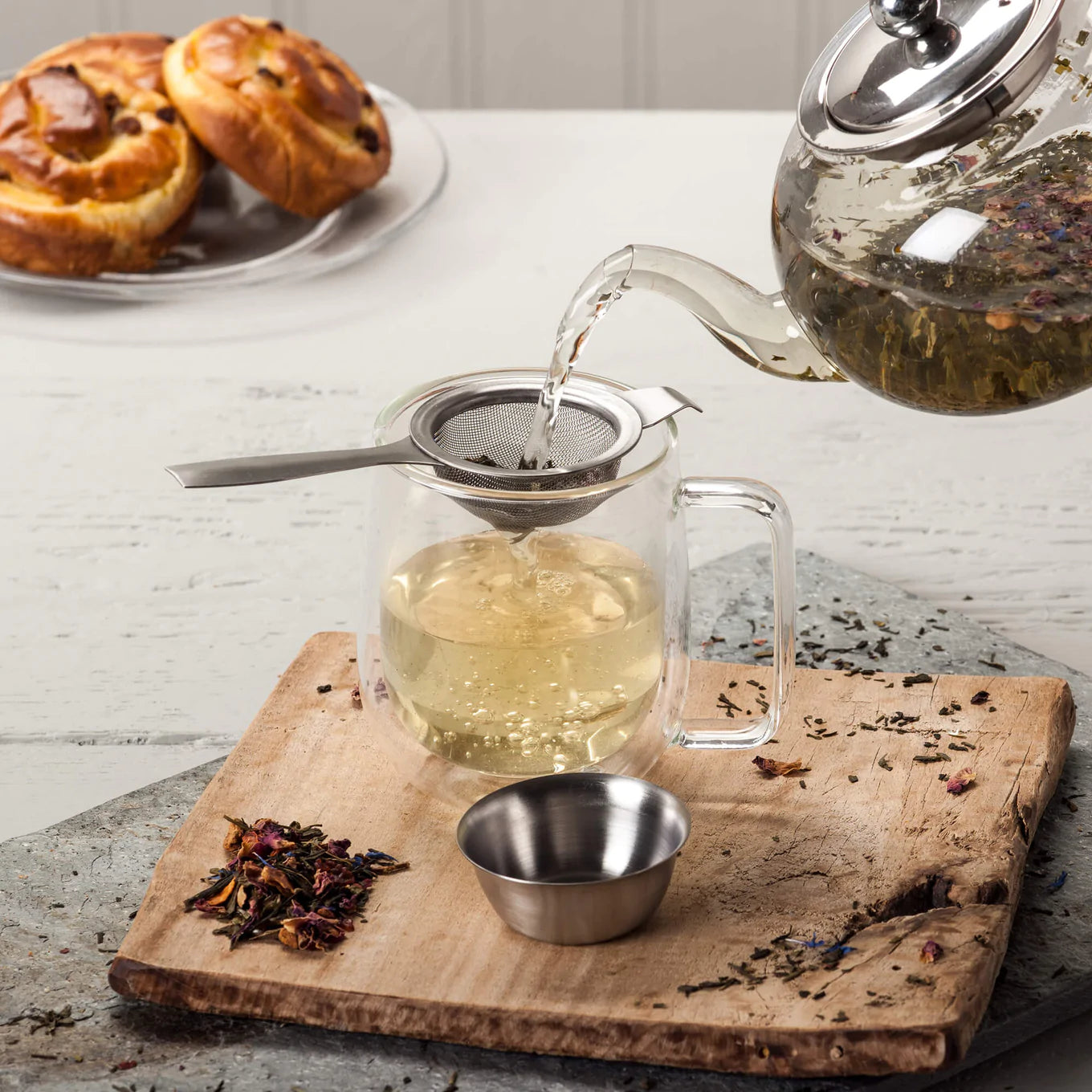 Kilo Long Armed Stainless Steel Tea Strainer