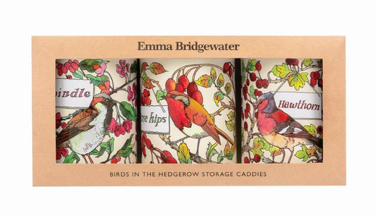 Emma Bridgewater Birds In The Hedgerow Set 3 Caddies
