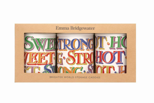 Emma Bridgewater Brighter World Set 3 Caddies