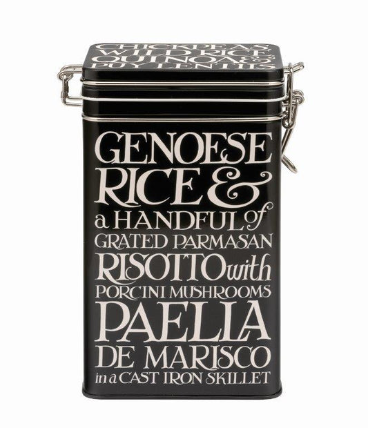 Emma Bridgewater Black Toast Medium Black Rectangular Clip Lid Tin