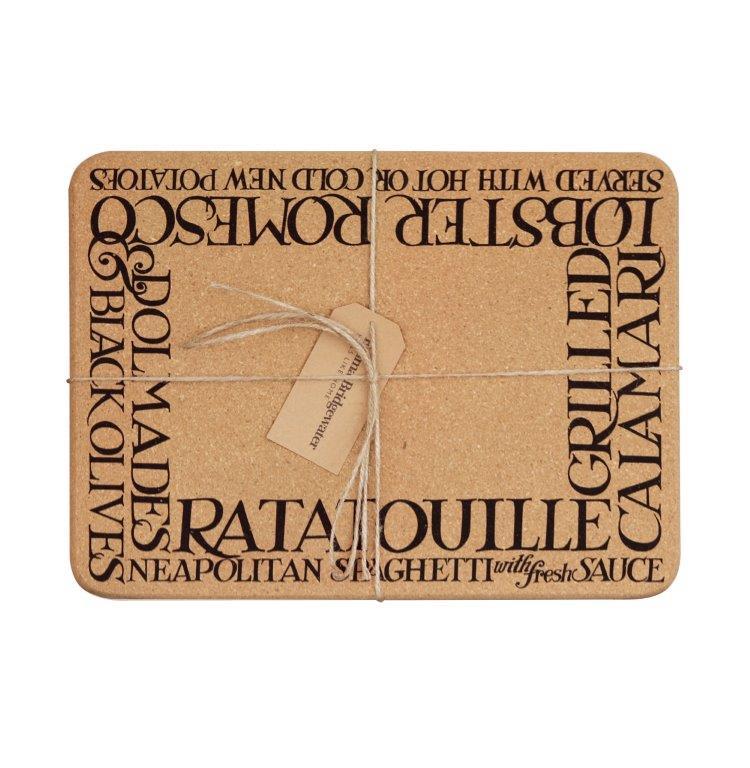 Emma Bridgewater Black Toast Rectangular Cork Placemat