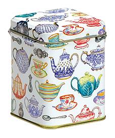 Sarah Campbell Teapot Square Tin