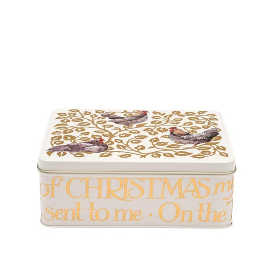 Emma Bridgewater Three French Hens Deep Rectangular Tin