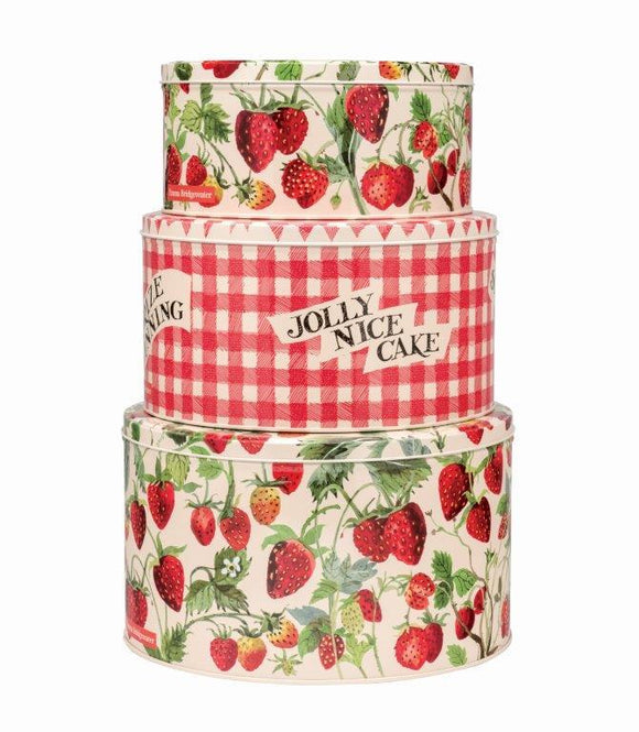 Emma Bridgewater Strawberries Round Cake Tins Set of 3