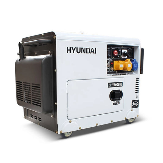 Hyundai DHY6000SE 5.2kW/6.5kVA Silenced Standby Diesel Generator