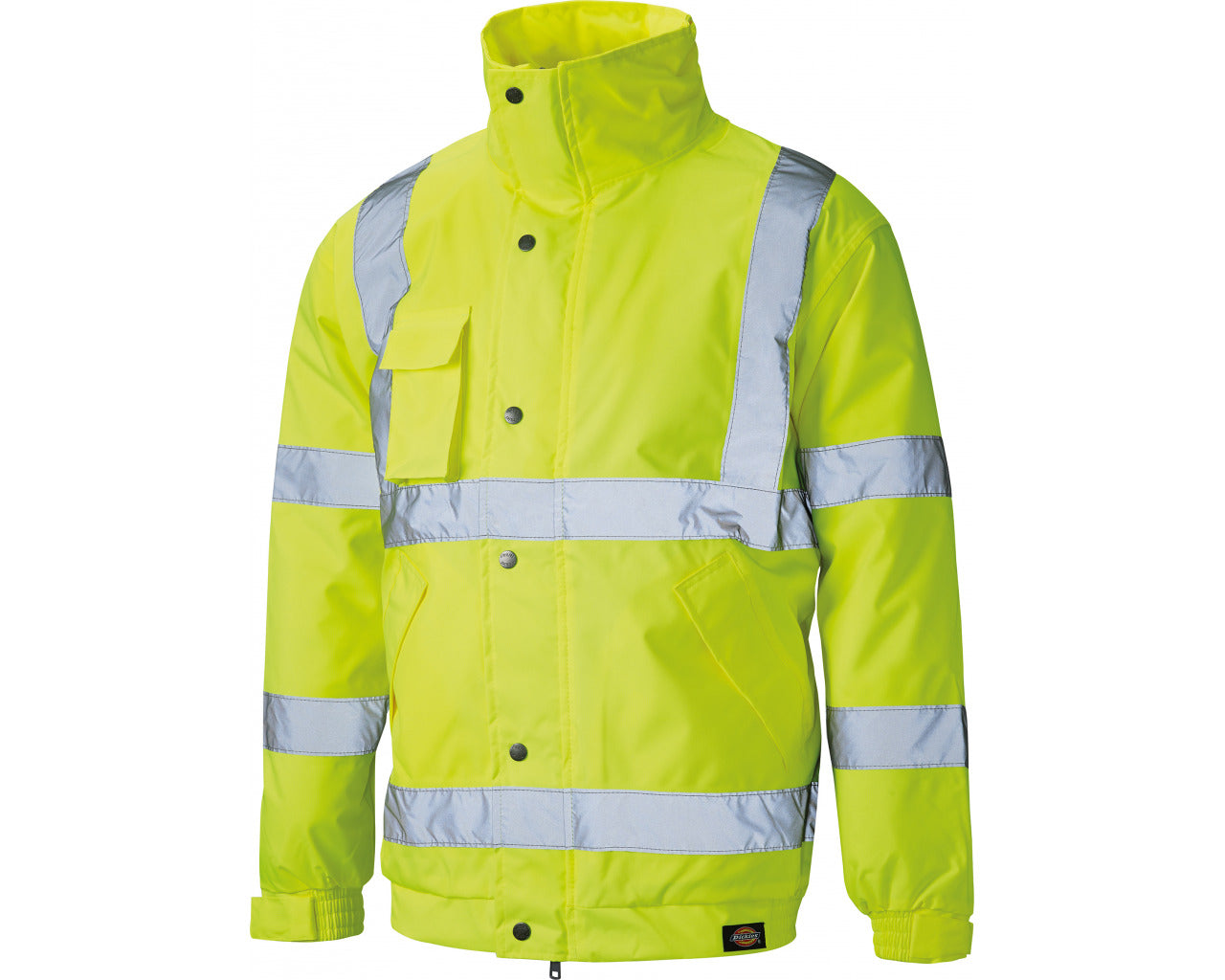 Dickies High Visibility Bomber Jacket Fluorescent Yellow