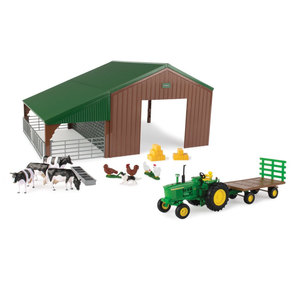 Britains Farm Building Set w/ John Deere Tractor