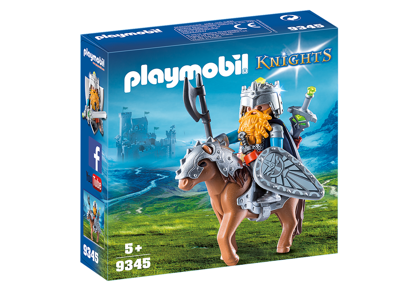 Playmobil Knights Dwarf Fighter with Pony 9345