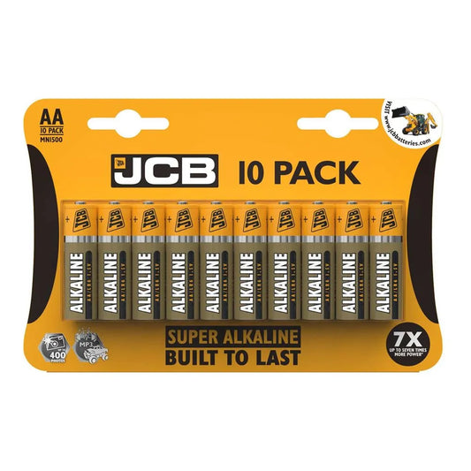 JCB AA Super Alkaline Batteries 10-Pack