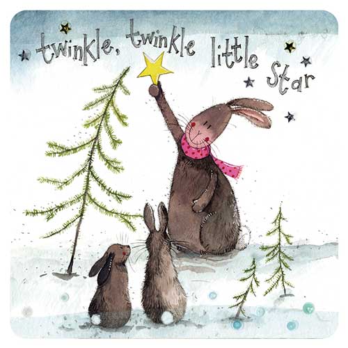 Alex Clark Christmas Twinkle Twinkle Coaster