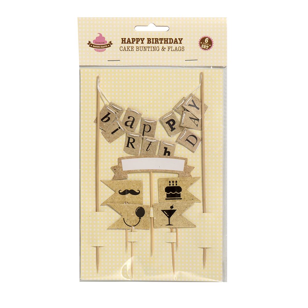 Eddingtons Cake Bunting & Flags Happy Birthday