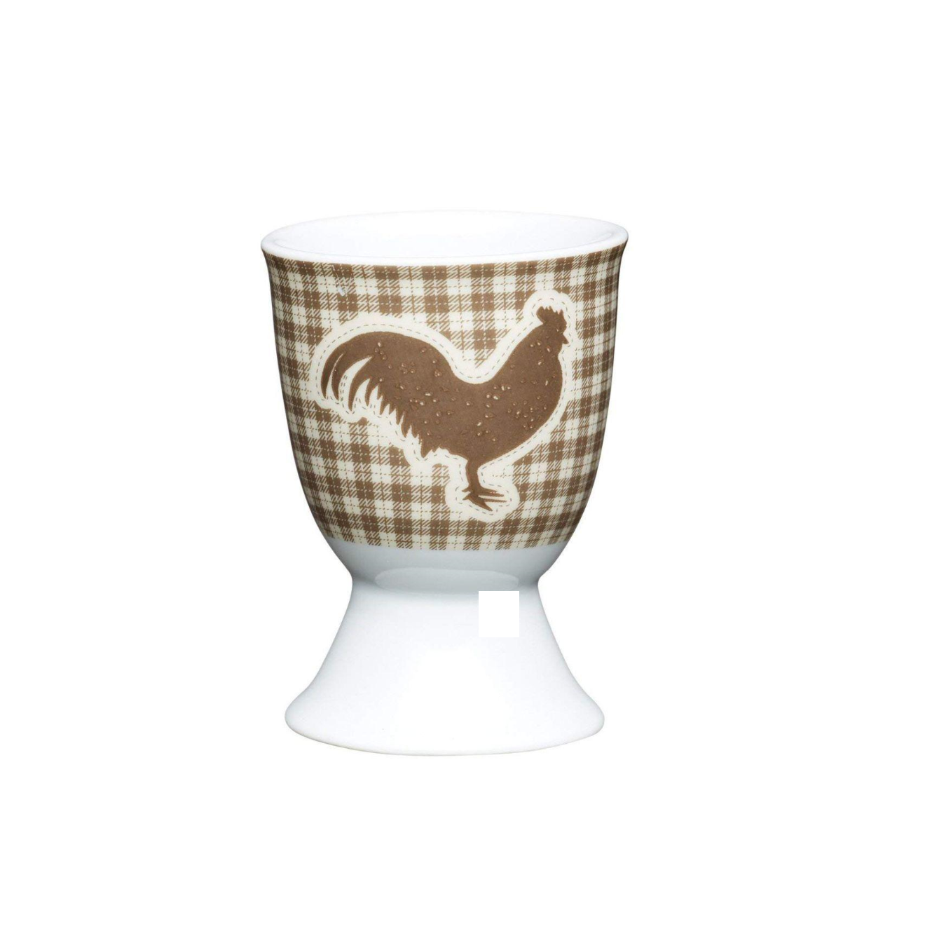 KitchenCraft Egg Cup Text Hen Brown