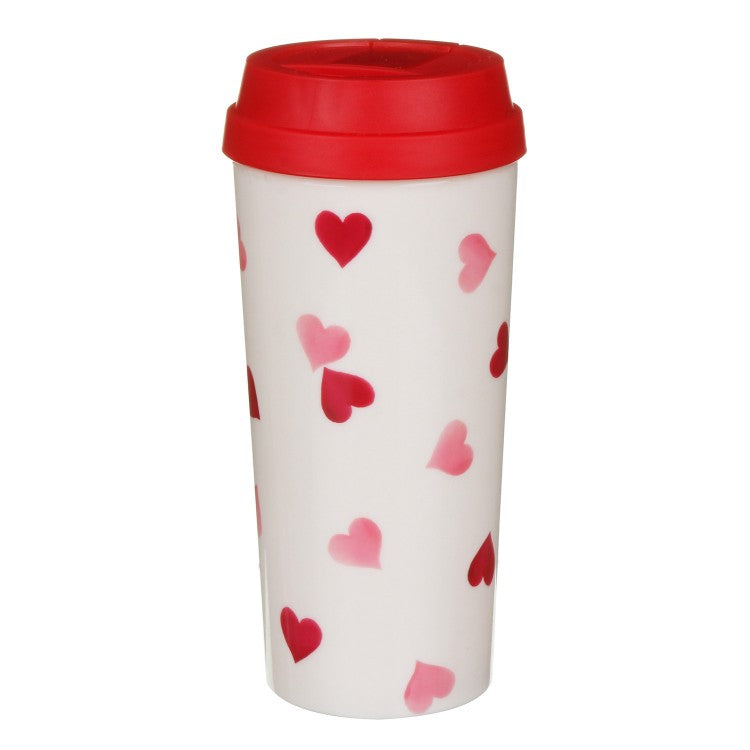 Emma Bridgewater Pink Hearts Thermal Travel Mug 16oz