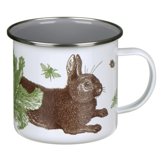 Thornback & Peel Rabbit & Cabbage Enamel Mug
