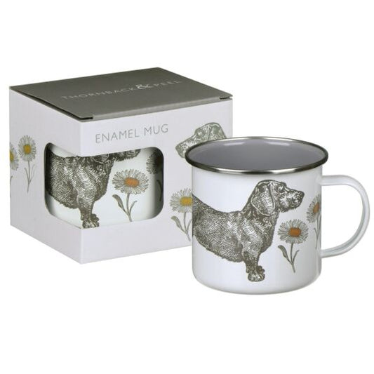 Thornback & Peel Dog & Daisy Enamel Mug
