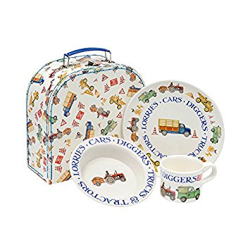 Emma Bridgewater Men At Work 3 Piece Melamine Set Suitcase