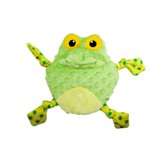 Happy Pet Polka Crinkles Frog Dog Toy