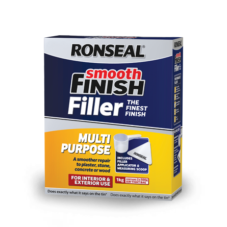 Ronseal Multi Purpose Powder Smooth Finish Filler 500g + 50%