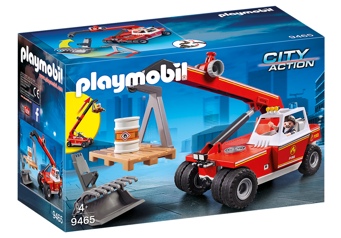 Playmobil City Action Fire Crane 9465
