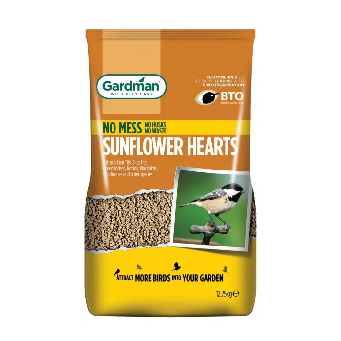 Gardman No Mess Sunflower Hearts 12.75kg